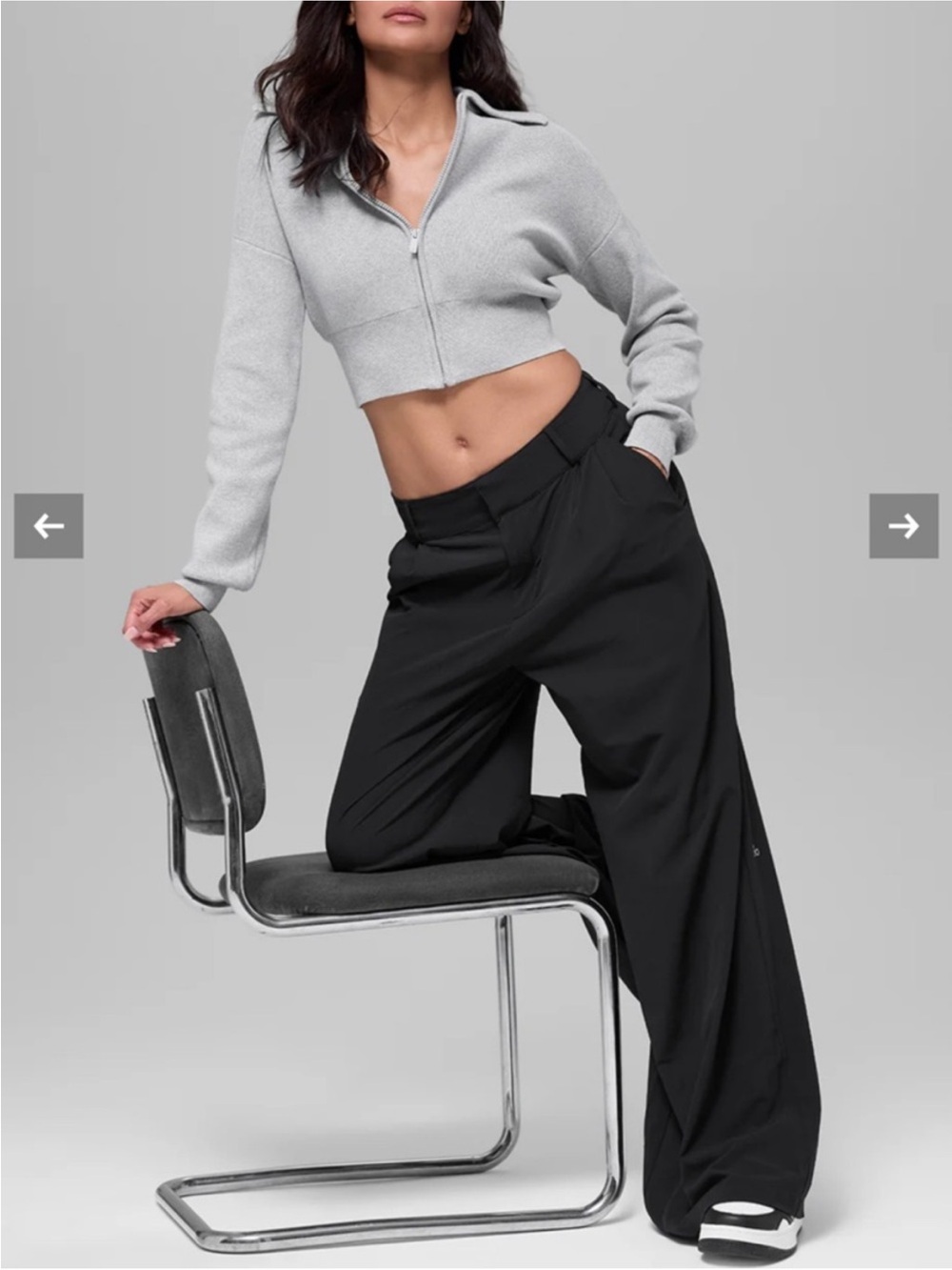 Alo Yoga Black High-Waist Dreamscape Trouser size small